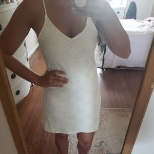 White lace dress from Francesca's